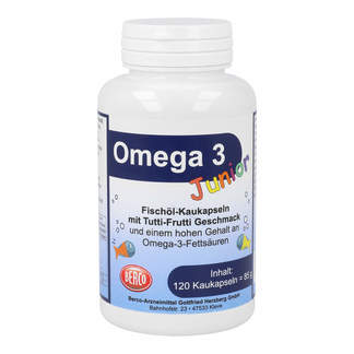 Omega 3 Berco Junior, жевательные капсулы, 120 шт