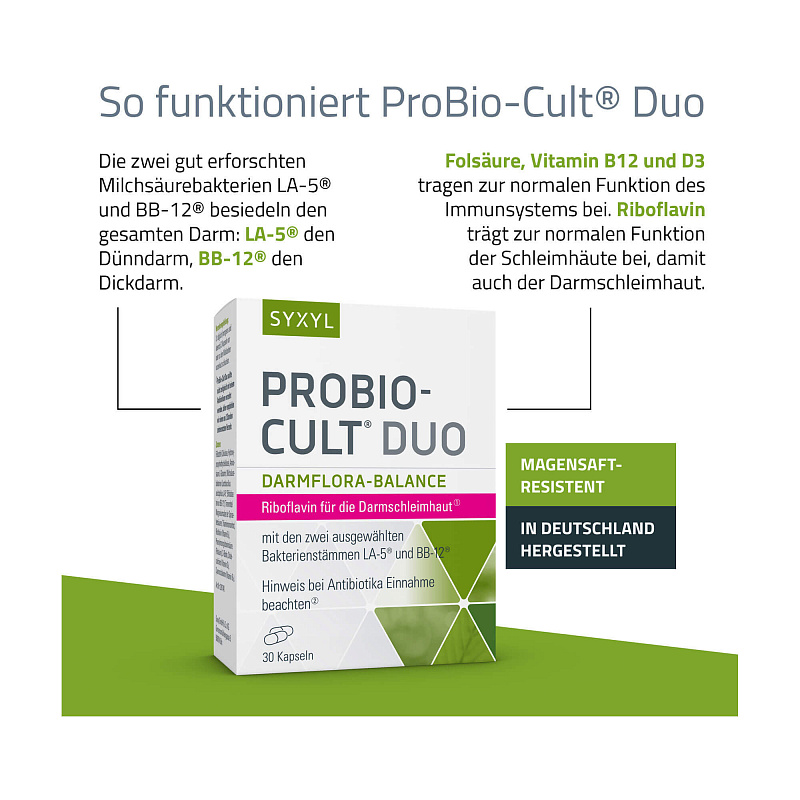 Probio-Cult Duo, пробиотики, капсулы, 30 шт