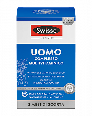 Swisse, Uomo Complesso, мультивитамины для мужчин, таблетки, 60 шт