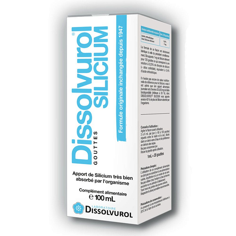 Dissolvurol Silicium, кремний, капли, 100 мл