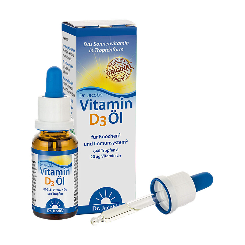 Dr. Jacob's Vitamin D3 Öl, капли, 20 мл