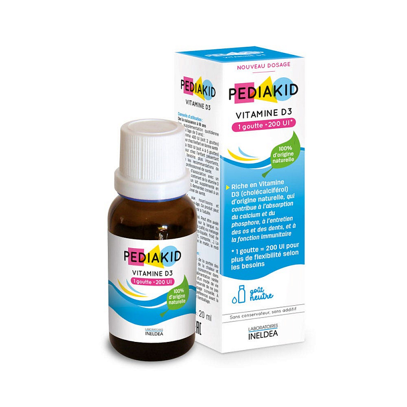 Pediakid Vitamine D3 200, капли, 20 мл