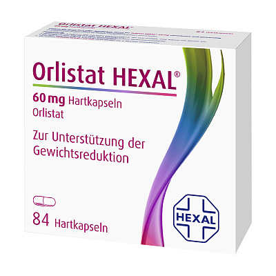 Hexal Orlistat 60 мг, помощь при снижении массы тела, капсулы, 84 шт