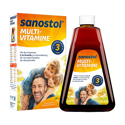 Sanostol Multi-Vitamine, от 3-х лет, сироп, 230 мл