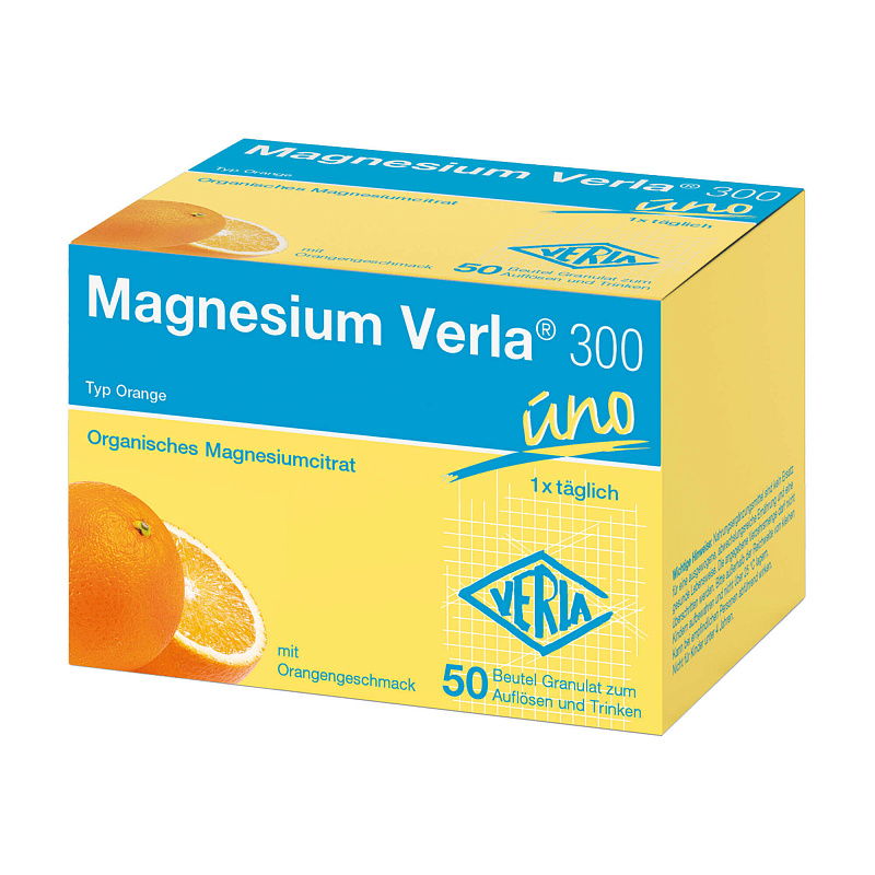 Verla, магний, 300 мг., гранулы, апельсин, 50 шт