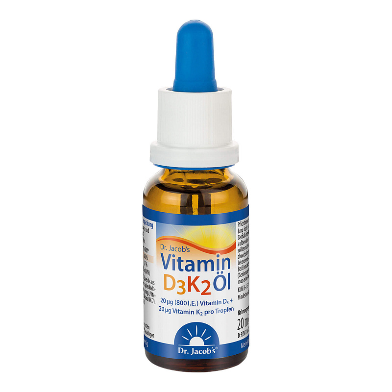 Dr. Jacob’s Vitamin D3+K2 800 МЕ, капли, 20 мл