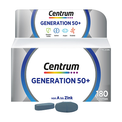 Centrum Generation 50+, витаминный комплекс для людей старше 50 лет. таблетки, 180 шт