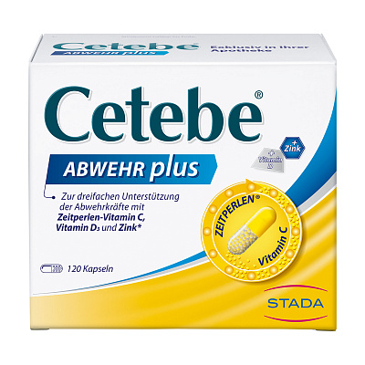Cetebe Abwehr plus, поддержка имунной системы, капсулы, 120 шт
