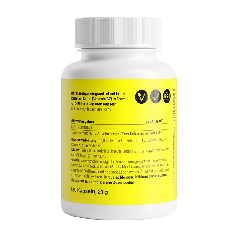 ZeinPharma Biotin 10 mg, капсулы, 120 шт