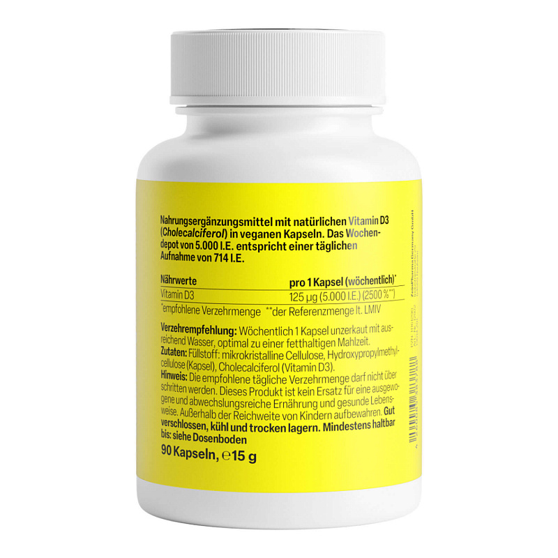ZeinPharma Vitamin D3 5.000 I.E., капсулы, 90 шт