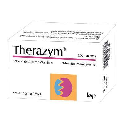 Köhler Pharma Therazym, поддержка пищеварения, таблетки, 200 шт