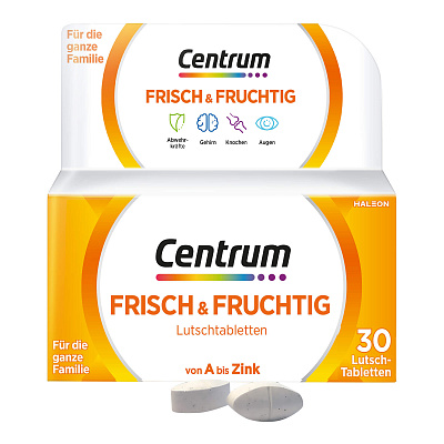 Centrum frisch & fruchtig, мультивитамины, жевательные пастилки, 30 шт