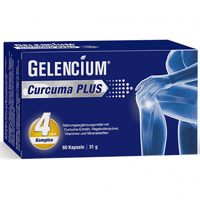 Gelencium Curcuma Plus, куркумин, капсулы, 60 шт