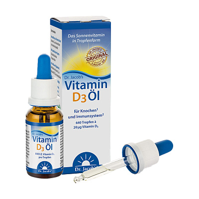 Dr. Jacob's Vitamin D3 Öl, капли, 20 мл