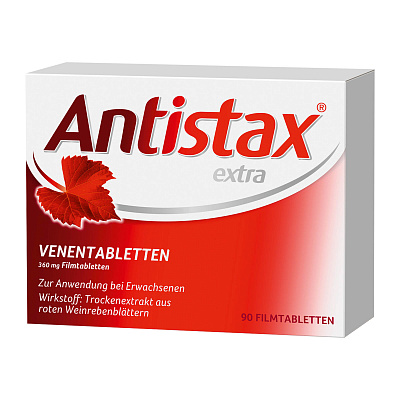 Antistax, фитотерапия при заболевания вен, таблетки, 90 шт